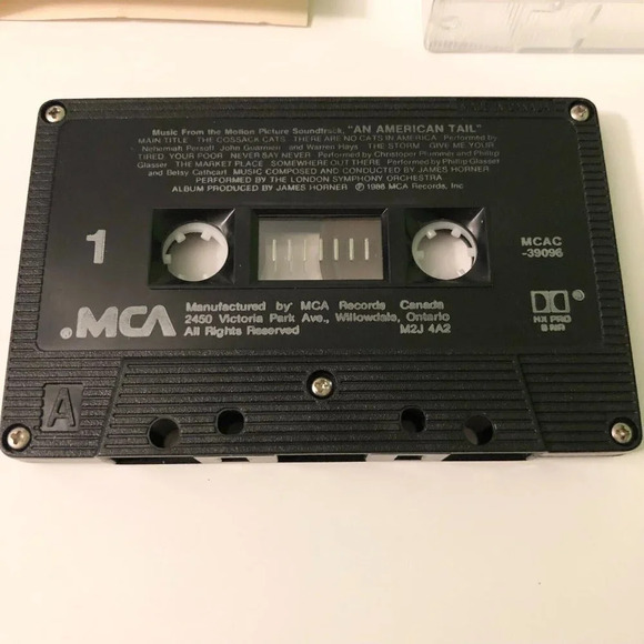 Vintage 1986 An American Tail  Music Motion Picture Soundtrack Cassette Tape - Picture 6 of 10